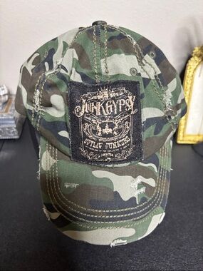 Junk Gypsy Camo Camouflage Distressed Western Chic Boho Cap